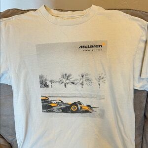 American eagle mens Formula 1 Team White T-Shirt